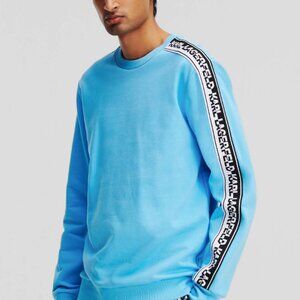 Karl Lagerfeld blue sweatshirt size M, almost brand new - Jan 2024.